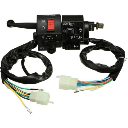 2PCS Universal Motorcycle Switches For Suzuki King GN125 Left and Right Handlebar Headlight Switch Horn Starts Motorcycle Parts