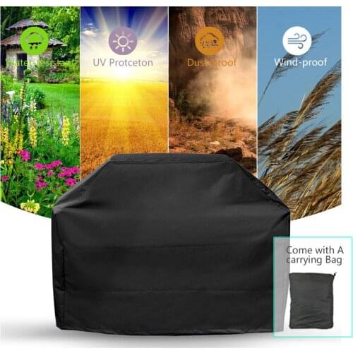 BBQ Cover Waterproof Grill Accessories Barbecue Covers for Weber Gas Large Barbeque UV Outdoor Garden