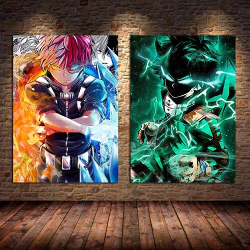 Japanese Anime My Hero Academy Crystal Diamond Painting Wall Art Painting Cross Stitch Living Room Home Decoration Cuadros
