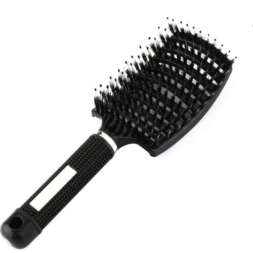 Women Hair Scalp Massage Comb Bristle & Nylon Hairbrush Wet Curly Detangle Hair Brush for Salon Hairdressing Styling Tools