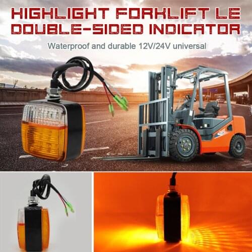 1pc Motorcycle Forklift Lights Electromobile Turn Signals 12V 24V Forklift LED Lamp 12V - 80V White Amber