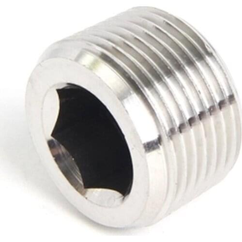 2Pcs M12 M14 M16 Stainless Steel Allen inner hexagon Oil plug hex Screw Bulk head Inch bolt Length 1.5mm-2mm