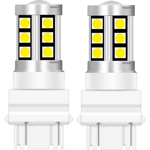 2PCS New T25 3157 P27/7W P27W 3030 LED Car Tail Brake Lamps Auto Daytime Running Light Turn Signals Reverse Bulb 3156 3057 3456