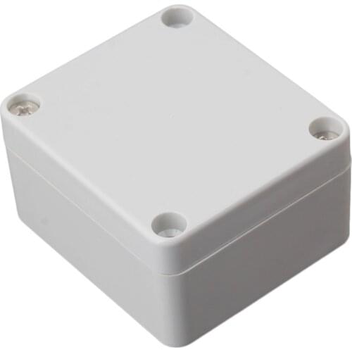 63x58x35mm Gray White Plastic IP65 Waterproof Square Electrical Project Case Sealed Junction Box