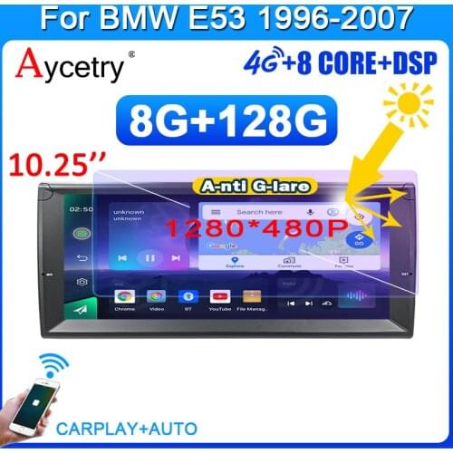 10.25'' Screen PX6 Android 10 car radio gps autoradio For BMW X5 E53 E39 audio multimedia video player carplay 4G no 2 din dvd