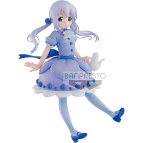 BANDAI Banpresto rabbit Kafuu Chino Blue skirt Anime Toys Figure