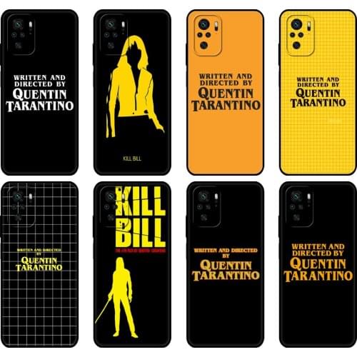 Black tpu Case For Xiaomi Redmi 9T Case Redmi Note 9T Note 10 5G 4G Pro 10S Case Written Directed Quentin Tarantino
