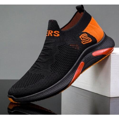 Breathable Lightweight And Comfortable Casual Shoes Flying Woven Casual Running Shoes Sports Shoes Mens New Spring 2021