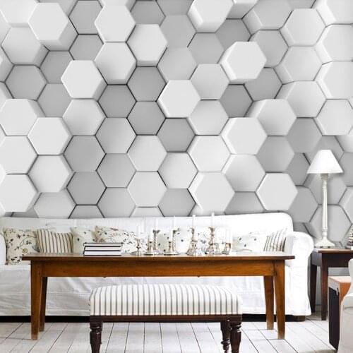 Custom Photo Wall Paper 3D Stereoscopic Geometric Wallpaper Office Sofa Living Room TV Background Mural Wallpaper For Walls 3d