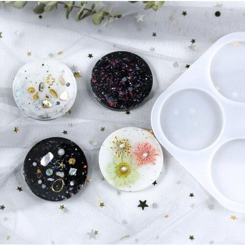 DIY Round Phone Grip Mold Creative Resin Mobile Phone Holder Bracket Silicone Mold