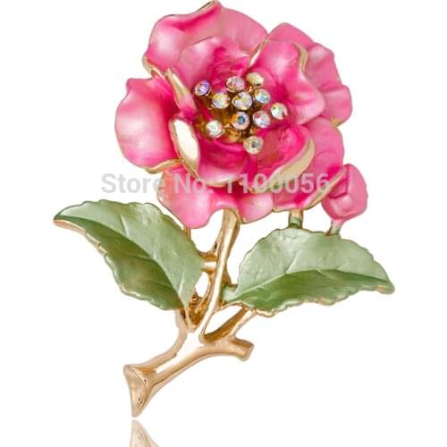 Fashion Wedding Broches Mujer Bouquet Crystal Hijab Pins Rhinestone Brooch Flower Scarf Lapel Pin Jewelry X0732