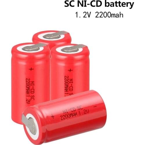 New Electric Drill Sub C Battery 1.2V Ni-CD 1800mah SC Rechargeable Batteria for DIY Hitachi Bosch Power Tools Battery Pack SC