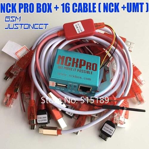 Newest version Original NCK Pro Box NCK Pro 2 box (support NCK+ UMT 2 in 1)new update For Huawei Y3,Y5,Y6 + 16 cables
