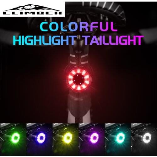 【New store 】 Bicycle USB Rechargeable Taillight Cycling Bike Waterproof Tail Light Safety Night Riding Rear Bike Light Accessory