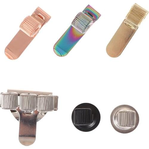 Single/Double/Triple Hole Metal Spring Pen Holder With Pocket Clip Doctors Nurse Uniform Pen Holders Office Supplies