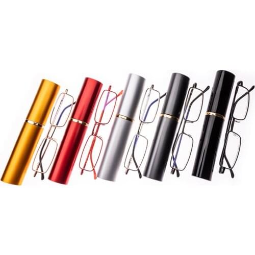 2021 Portable pen holder Anti-fatigue Reading Glasses Men Women Anti Blue Ray Aspherical resin Ultra-light Presbyopia Eyewear