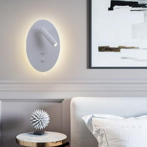 Modern Nordic style USB wall lamp reading corridor hotel corridor led decorative lighting of bedroom the head of a bed