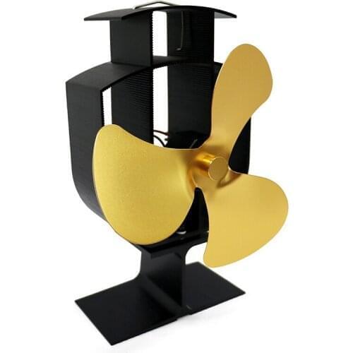 YL401 Household No Electric Fan Heat Power Fireplace Fan High Temperature Heat Energy Fan Alumina Body