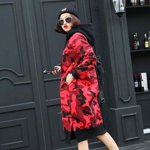Long Sweatshirt Dress 2019 Autumn Winter Women Casual Hooded Long Sleeve Camouflage Loose Basic Party Pullover Vestido DD1559