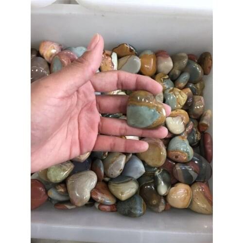 1 pcs hot sale 100% natural ocean jasper crystal heart reiki healing Madagascar heart shaped gemstone wholesale as gift