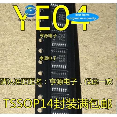 30pcs 100% new and orginal real stock TXB0104PWR TXB0104 printing word YE04 TSSOP - 14 conversion voltage level chip
