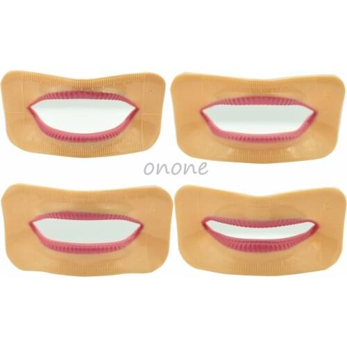 4pcs Different Shape Dental Lab Denture Mouth Lip Model Measurement Tool Denture Laboratory Mouth Measuring Lip Measurement Tool