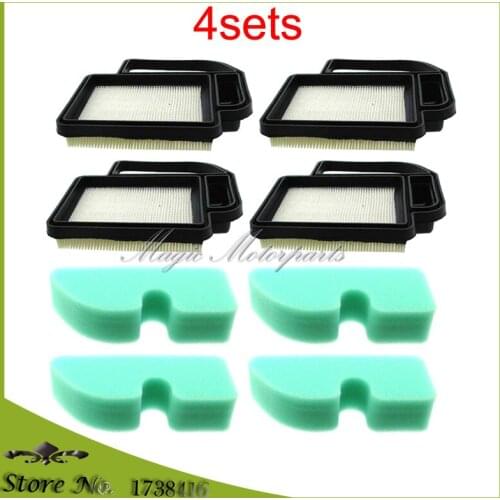 4x Air Filter Set For Cub Cadet LTX1040 LTX1045 TORO 13AX60RG744 13AX60RH744 LX420 LX460 LAWN TRACTORS KOHLER SV470S THRU SV610