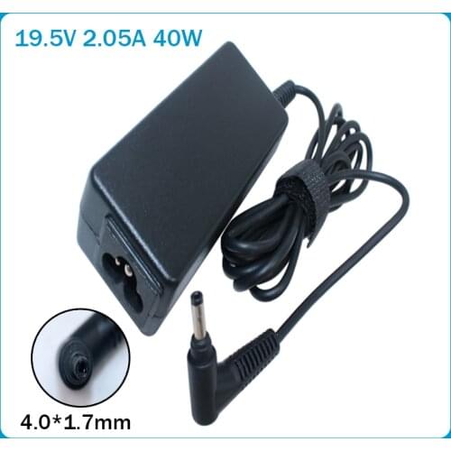 Laptop AC Adapter 19.5V 2.05A 40W bullet head Charger for HP Mini 210 210 110 HSTNN-DA18 622435-003 624502-001