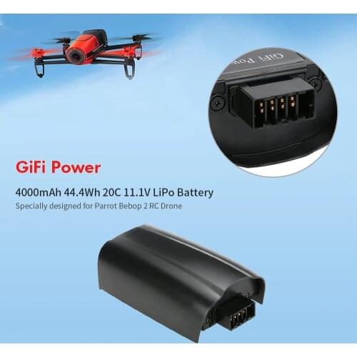 Upgrade Lipo Battery For Parrot Bebop 2 Drone Battery 4000mAh 11.1V Upgrade Rechargeable Lipo Battery For RC Quadcopter Parts