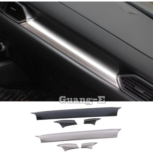 For Mazda CX-5 CX5 2nd Gen 2017 2018 2019 2020 Car Trim ABS Chrome Control Dashboard Panel Glove Box Armrest Box Storage Case