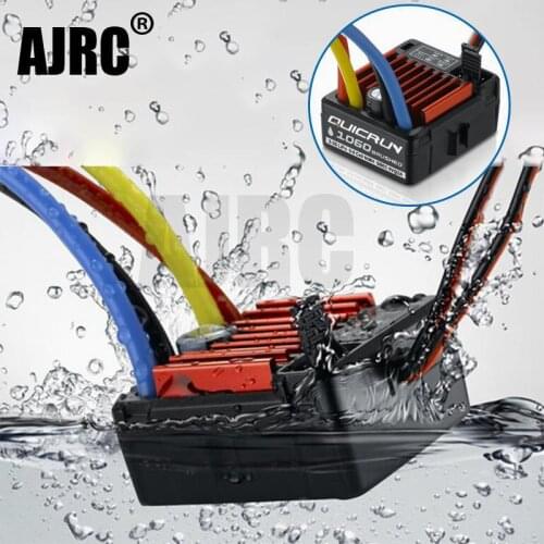 Original HobbyWing QuicRun 1060 60A Brushed Electronic Speed Controller ESC For 1:10 RC Car Waterproof TRX-4 Axial scx10 II TRX6