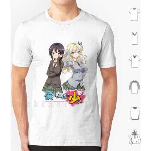 Haganai Boku Wa Tomodachi Ga Sukunai Sena Kashiwazaki & Yozora Mikazuki T Shirt 6xl Cotton Cool Tee Haganai Haganai Next Sena