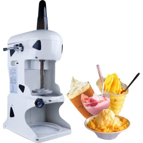 Commercial Ice Crusher Snow Ice Maker Automatic Shaving Machine Snow Ice Shaver Block Shaving Machine Easy Operation