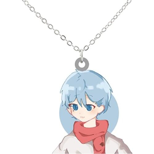 Mystifying Mens Group Cartoon Design Art Acrylic Long Necklace For Fans 2021 Diy Alloy Ketting Vintage Neck Jewelrys