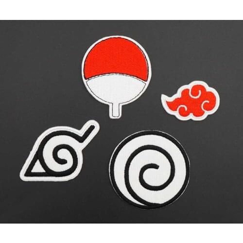 Japanese Anime Embroidery Patch Cartoon Clouds Badge Iron On Backing for Clothes Decoration Sticker Accessories Appliques