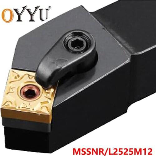 OYYU MSSNR MSSNL Factory Outlet MSSNR2525M12 MSSNL2525M12 25mm Carbide Inserts Arbor Turning Tool Holder use SNMG12 Lathe Cutter