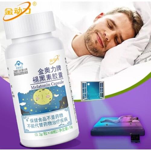 3mg Melatonin Nighttime Sleep Aid Promote sleep Dietary Supplement Fast Dissolve Sleeping Pills Promotes Relaxation Fall asleep