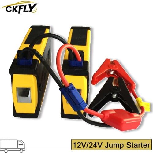 GKFLY 24V 12V Starting Device 600A Portable Car Jump Starter Power Bank Charger For Battery Booster Buster LED Emergency