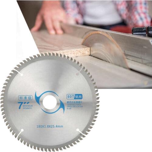 7Inch 80 Teeth Saw Cutting Blade Circular Cut Discs Hard Alloy Wood Cutter Tool