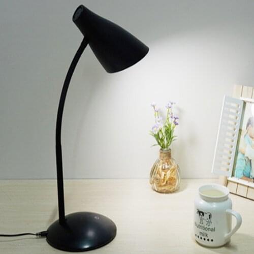 LED Desk Lamp Portable Table Lamp With Clip USB Powered With E27 Based LED Bulb Flexible Eye Protection Reading Night Light