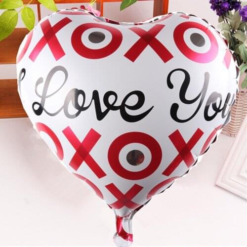 New Heart I Love You Valentines Day balloon membrane birthday party decoration balloon toy wholesale
