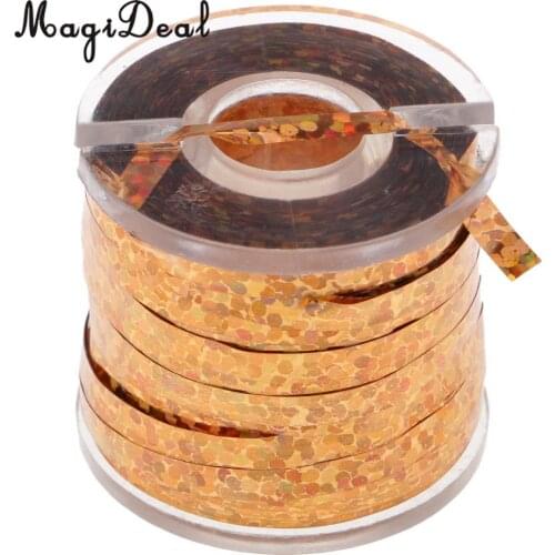 200yds Holographic Tinsel Flash Tape Fantasy Orange Fly Tying Tinsel Tape for Lure Making DIY Fly Tying Materails