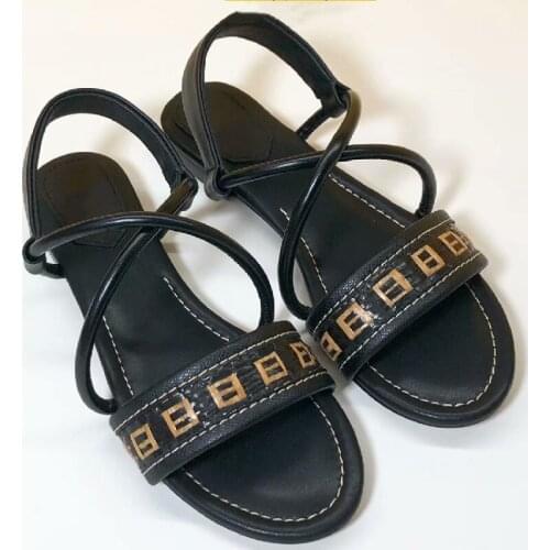 Women Summer Shoes Female Casual Sandals Ladies Black Chaussures Fashion Sandales New Peep Toe Sandalias Low Heels Flats