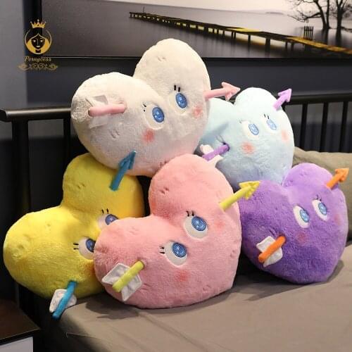 1PCS 50CM Creative Love At First Sight Plush Toy Soft Stuffed Pillow Cushion Confession Artifacts Send Girls Valentine Gifts