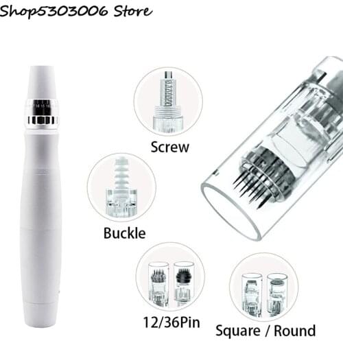 10Pcs Nano Round Cartridge 9/12/36Pin Needles for BB Machine Permanent Makeup Accessories Needle Scars Screw Mouth Adapter Tool