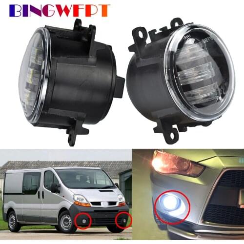 2 X Car H11 Fog Light LED DRL For Renault Trafic 2.5L L4 Diesel Turbocharged 2003 2004 2005 2006