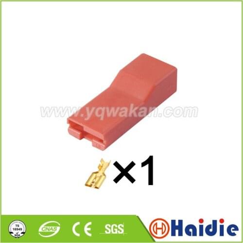 5sets 1pin Auto plastic housing plug electric wiring harness cable plug connector