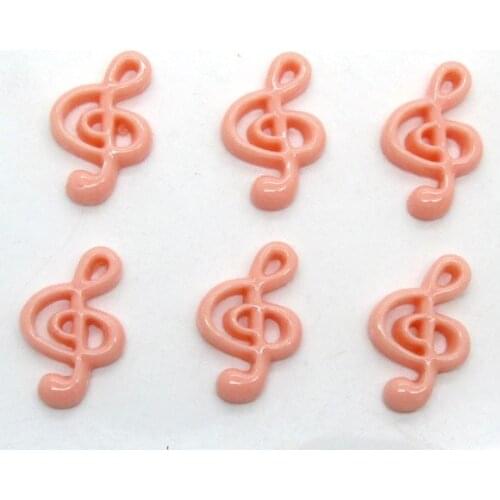 50Pcs Resin Water Red Note Decoration Crafts Flatback Cabochon Scrapbooking Fit Hair Clips Embellishments Beads Diy