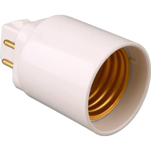 LED Light Lamp Adapter GX24Q to E27 Bulb Holder Socket Converter 4 Pin Screw-based Lamp Extender Base Socket