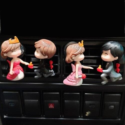 Kawaii Car Air Vent Clips Girls Boys Model Air Freshener Auto Conditioning Outlet Vents Perfume Clips Flavoring For Cars Draving